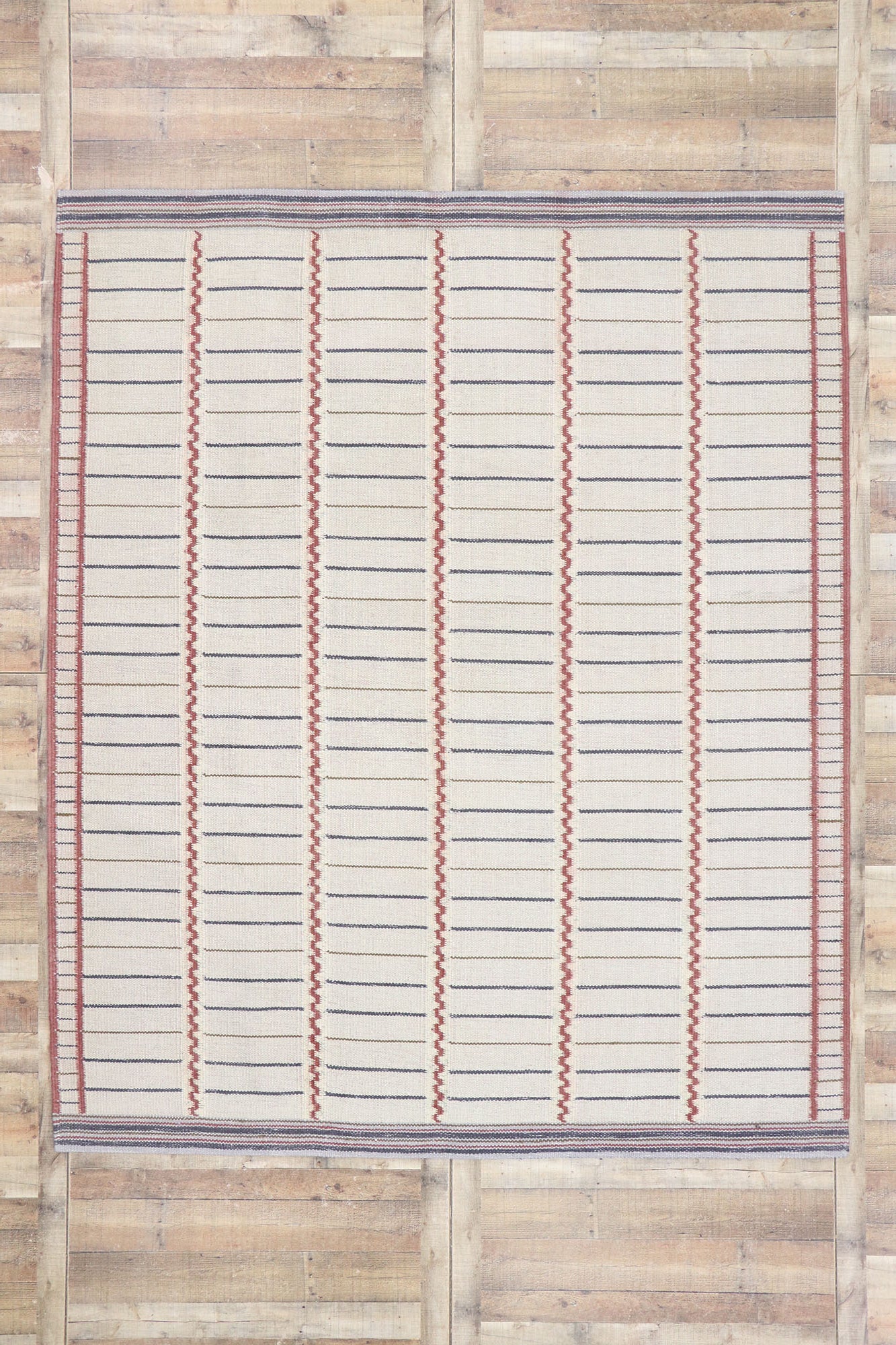 8 x 10 Swedish Inspired Kilim Rug 30657