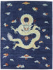 10 x 13 Contemporary Chinese Art Deco Dragon Rug 30661