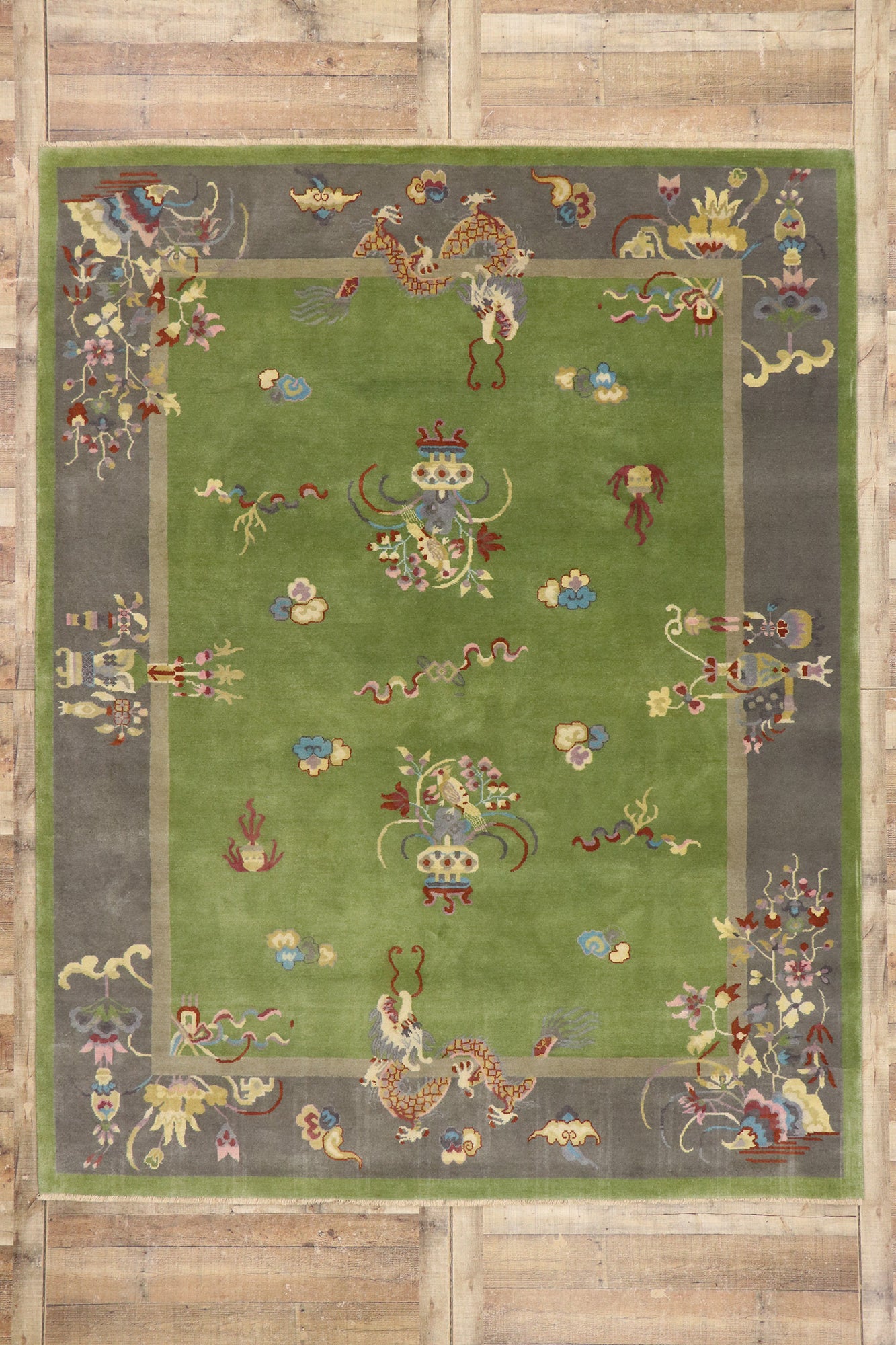 8 x 11 Contemporary Chinese Art Deco Rug 30670