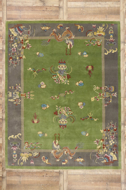 8 x 11 Contemporary Chinese Art Deco Rug 30670