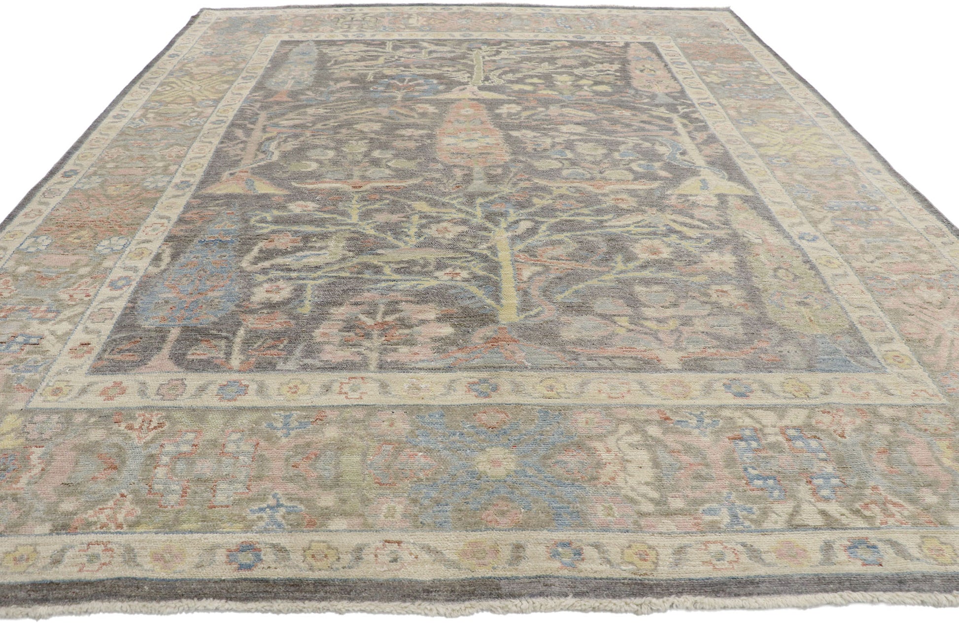 9 x 11 Contemporary Oushak Rug 80680