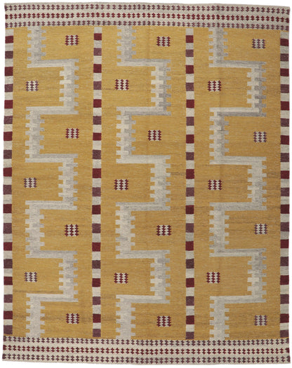 9 x 12 Scandinavian Modern Swedish Inspired Kilim Rug 30674