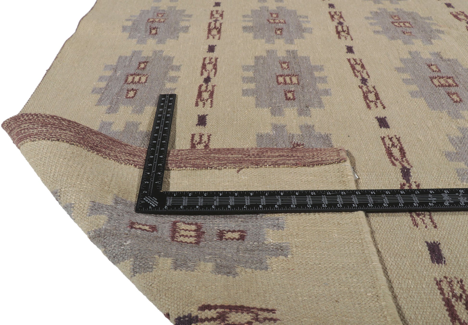 9 x 12 Scandinavian Modern Swedish Inspired Kilim Rug 30677