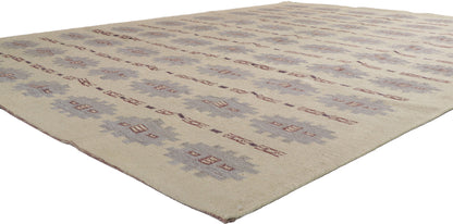 9 x 12 Scandinavian Modern Swedish Inspired Kilim Rug 30677