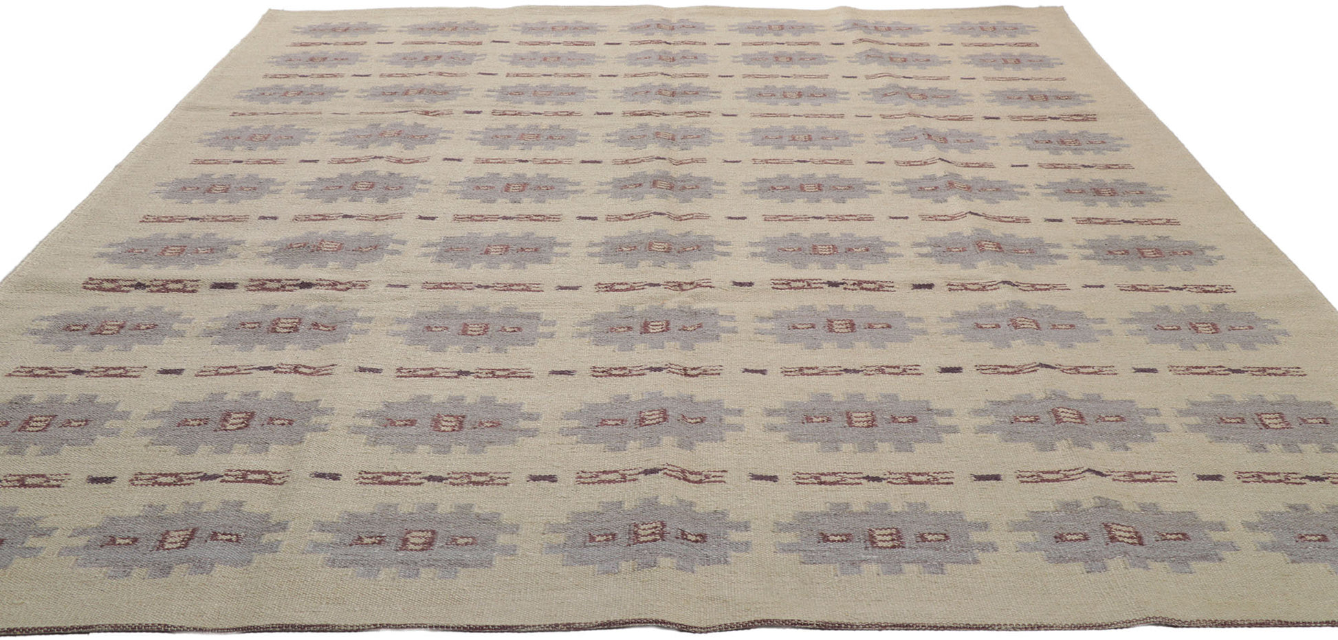 9 x 12 Scandinavian Modern Swedish Inspired Kilim Rug 30677