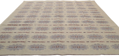 9 x 12 Scandinavian Modern Swedish Inspired Kilim Rug 30677