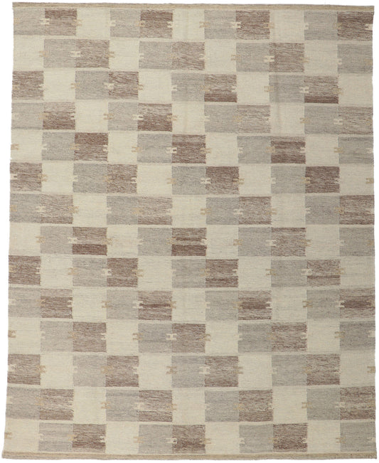 8 x 10 Scandinavian Modern Swedish Inspired Kilim Rug 30683