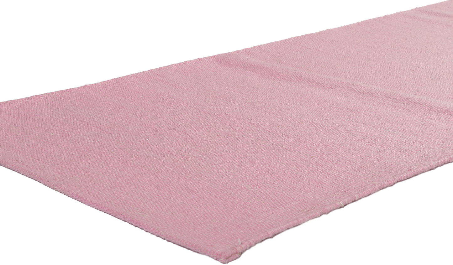 3 x 12 Swedish Inspired Pink Kilim Rug 30691