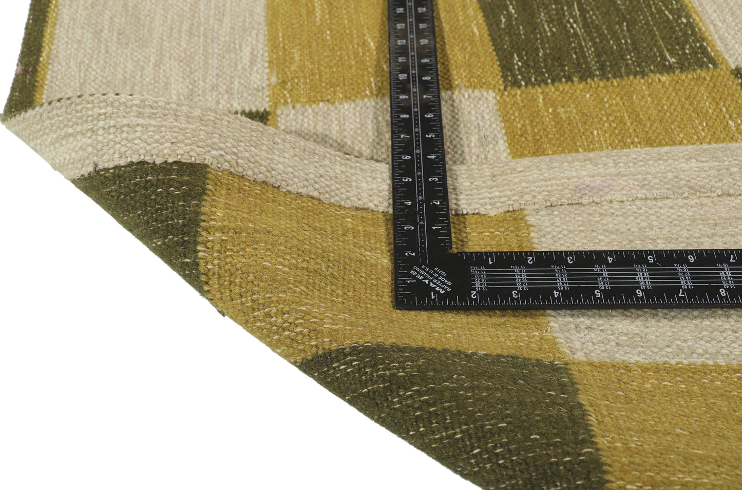 3 x 5 Swedish Inspired Checkered Kilim Rug 30703