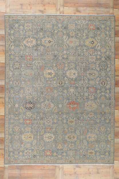 9 x 12 Contemporary Distressed Rug 30705
