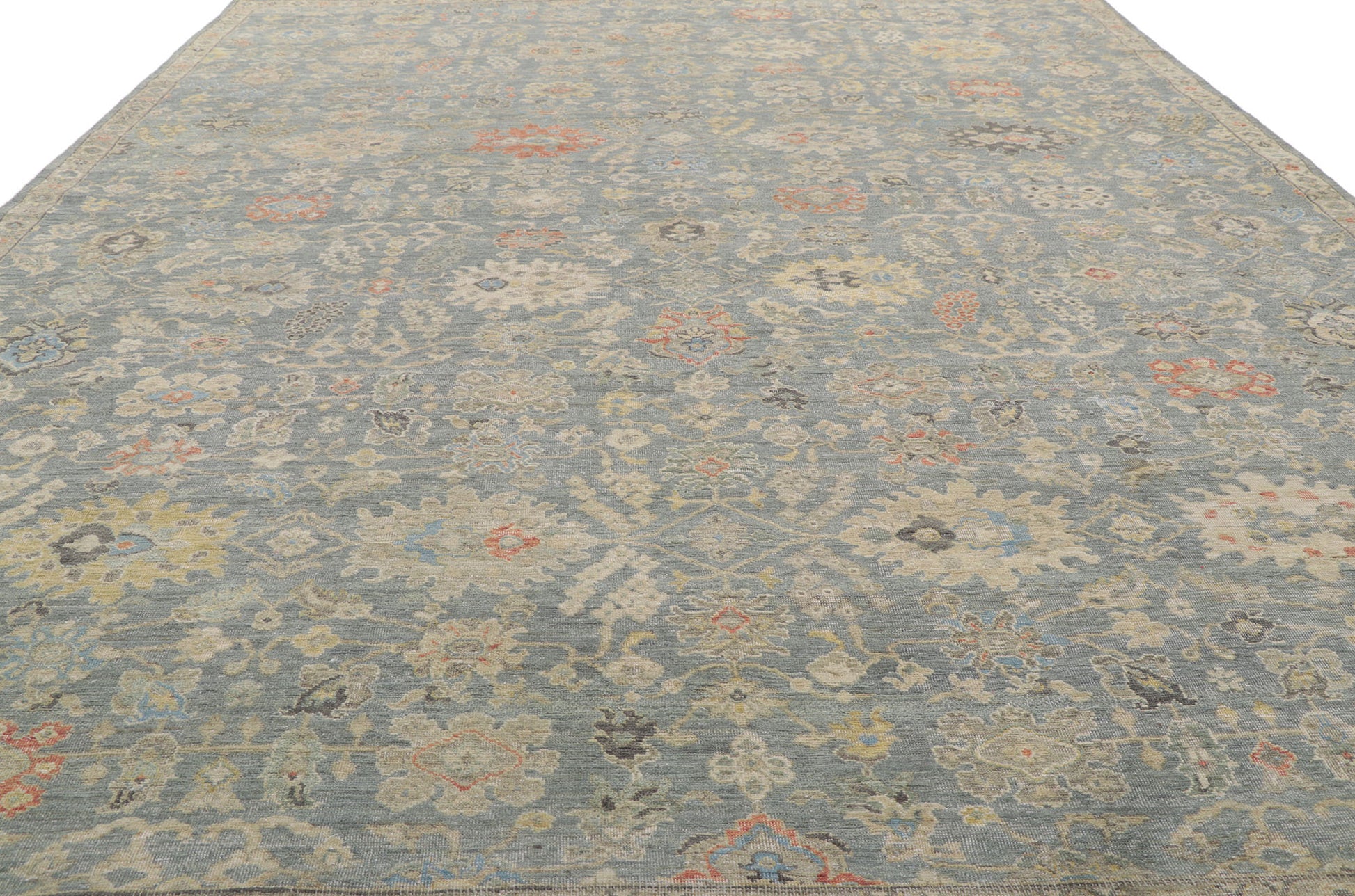 9 x 12 Contemporary Distressed Rug 30705