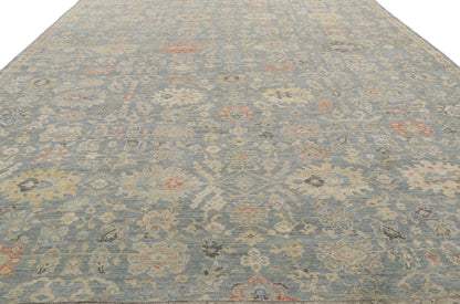 9 x 12 Contemporary Distressed Rug 30705