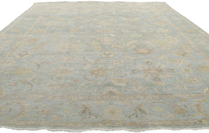 9 x 12 Modern Light Blue Oushak Rug 30707