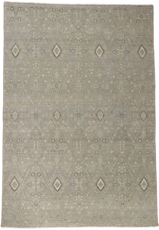 9 x 14 Vintage-Inspired Distressed Rug 30712
