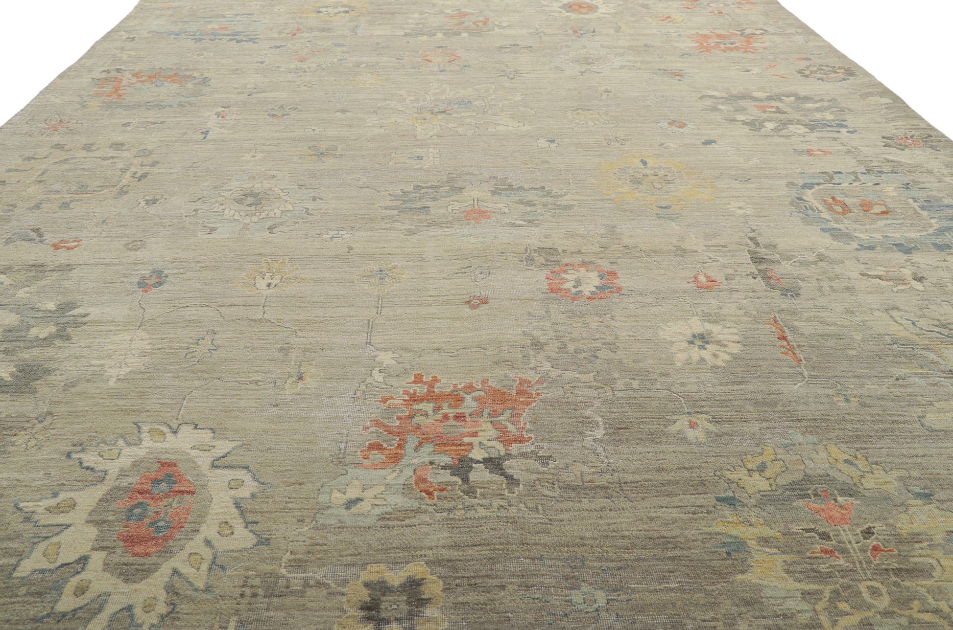 9 x 12 Vintage-Inspired Oushak Rug 30716