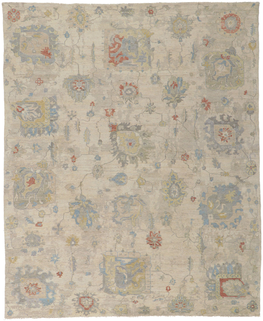 8 x 10 Vintage-Inspired Oushak Rug 30720