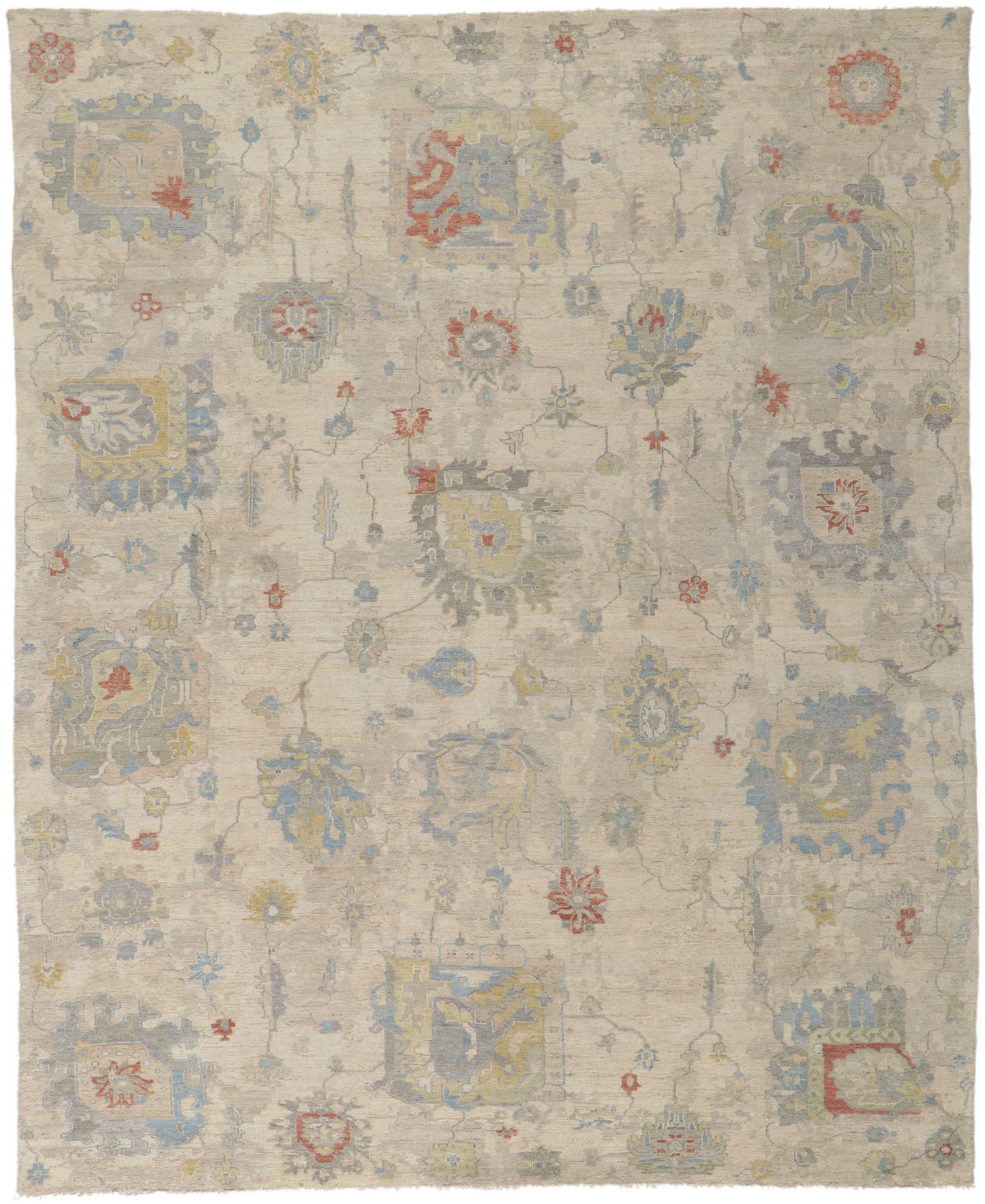 8 x 10 Vintage-Inspired Oushak Rug 30720