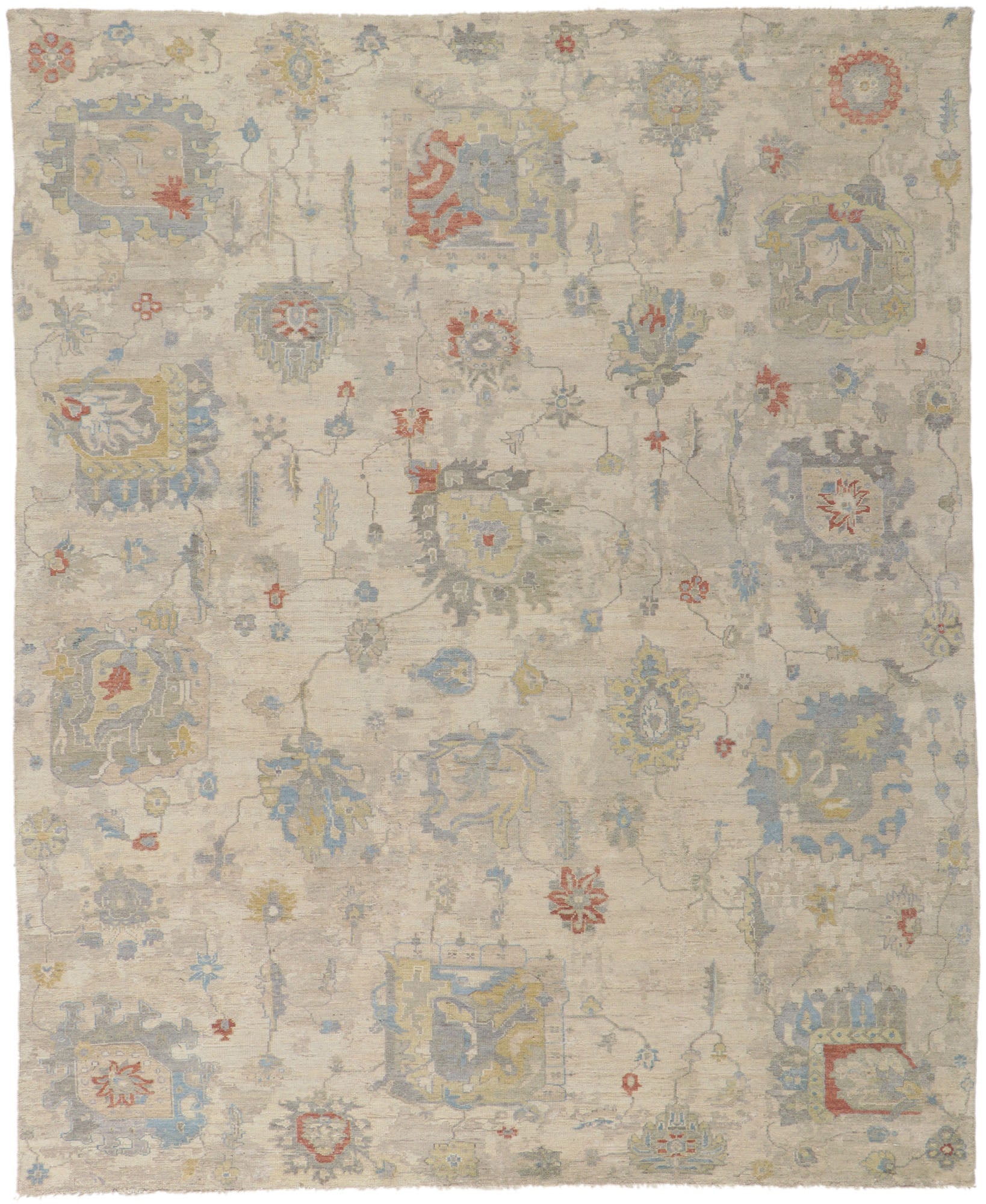 8 x 10 Vintage-Inspired Oushak Rug 30720