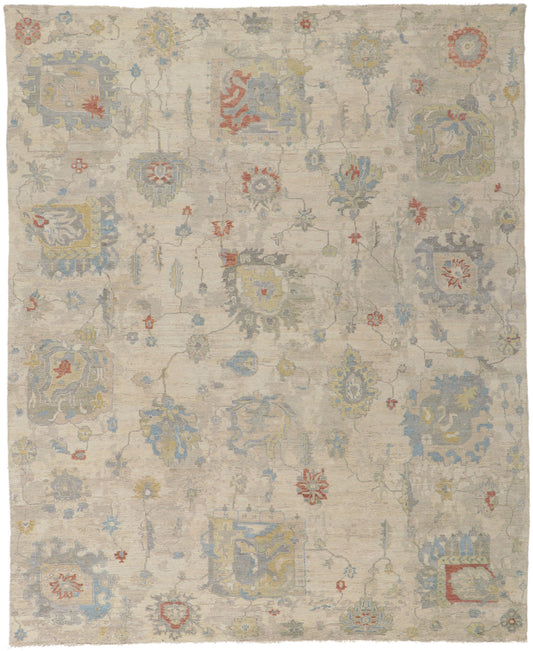 8 x 10 Vintage-Inspired Oushak Rug 30720