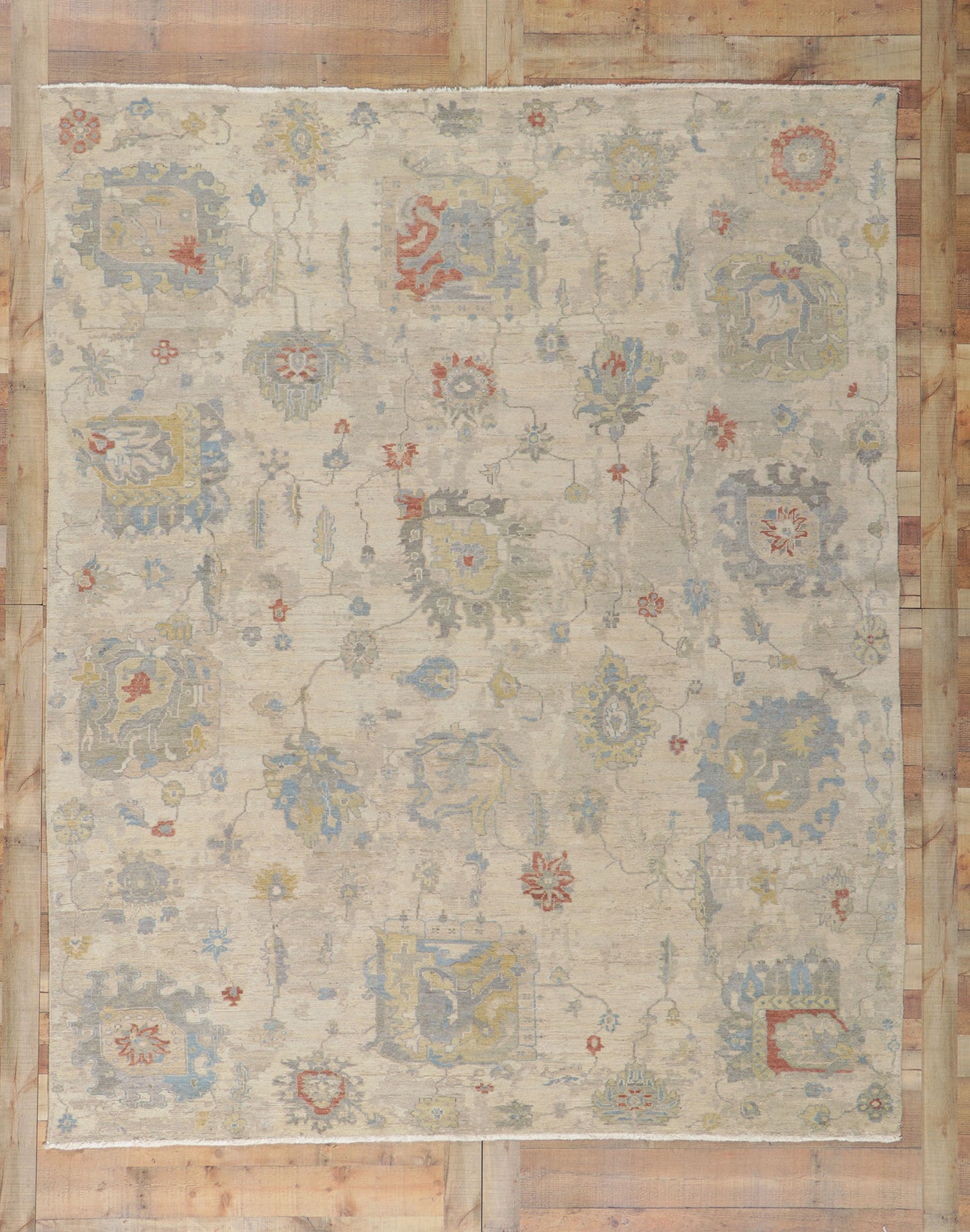 8 x 10 Vintage-Inspired Oushak Rug 30720