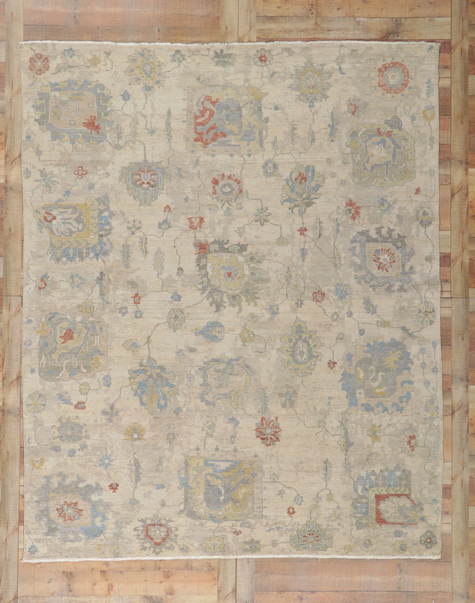 8 x 10 Vintage-Inspired Oushak Rug 30720