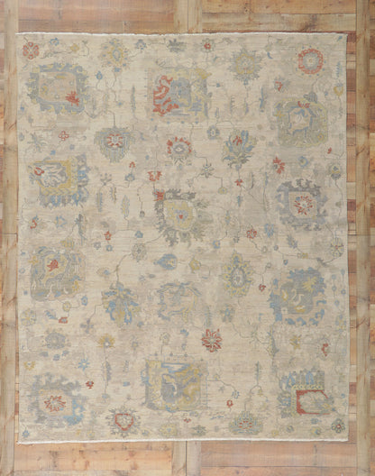 8 x 10 Vintage-Inspired Oushak Rug 30720