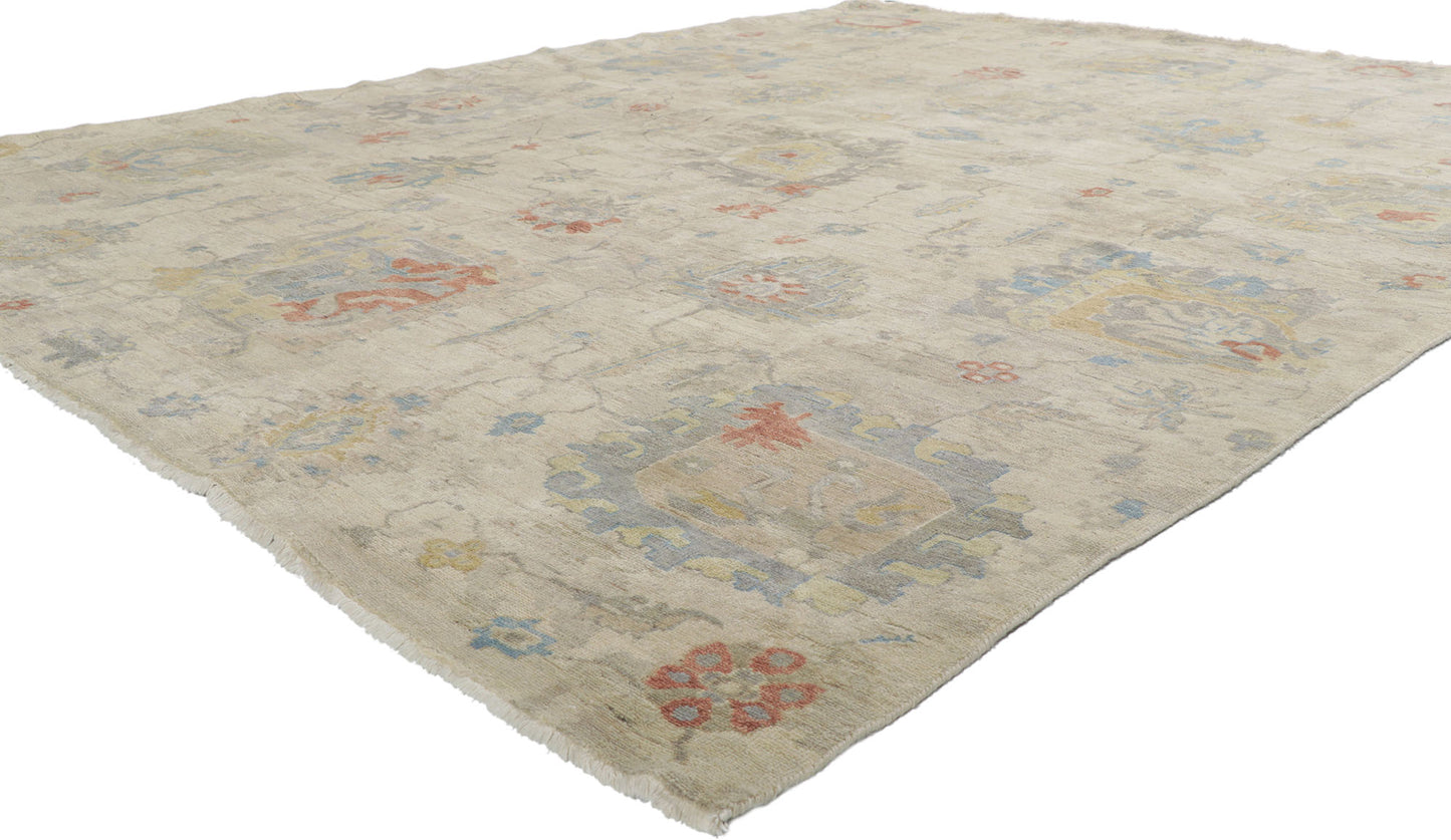 8 x 10 Vintage-Inspired Oushak Rug 30720