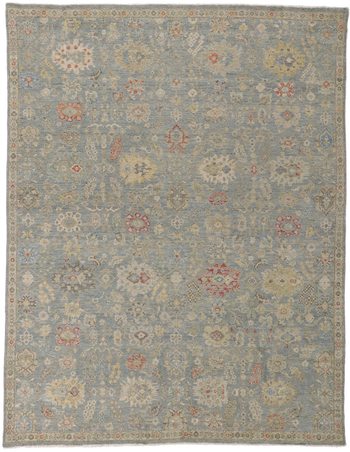 8 x 10 Vintage-Inspired Oushak Rug 30721