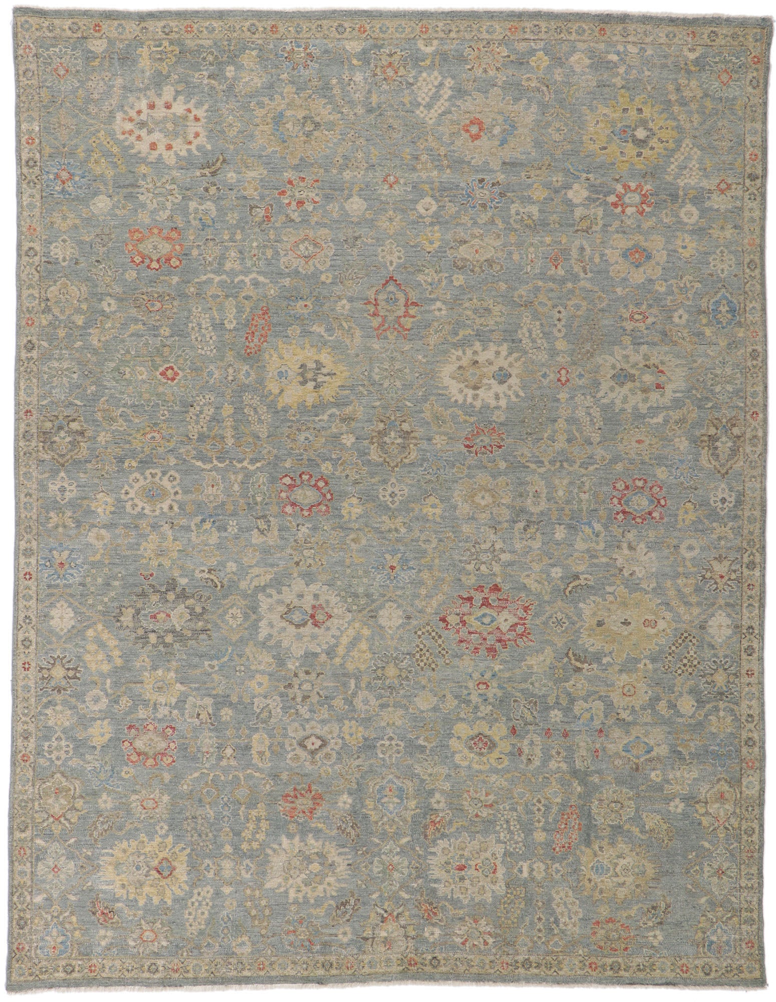 8 x 10 Vintage-Inspired Oushak Rug 30721