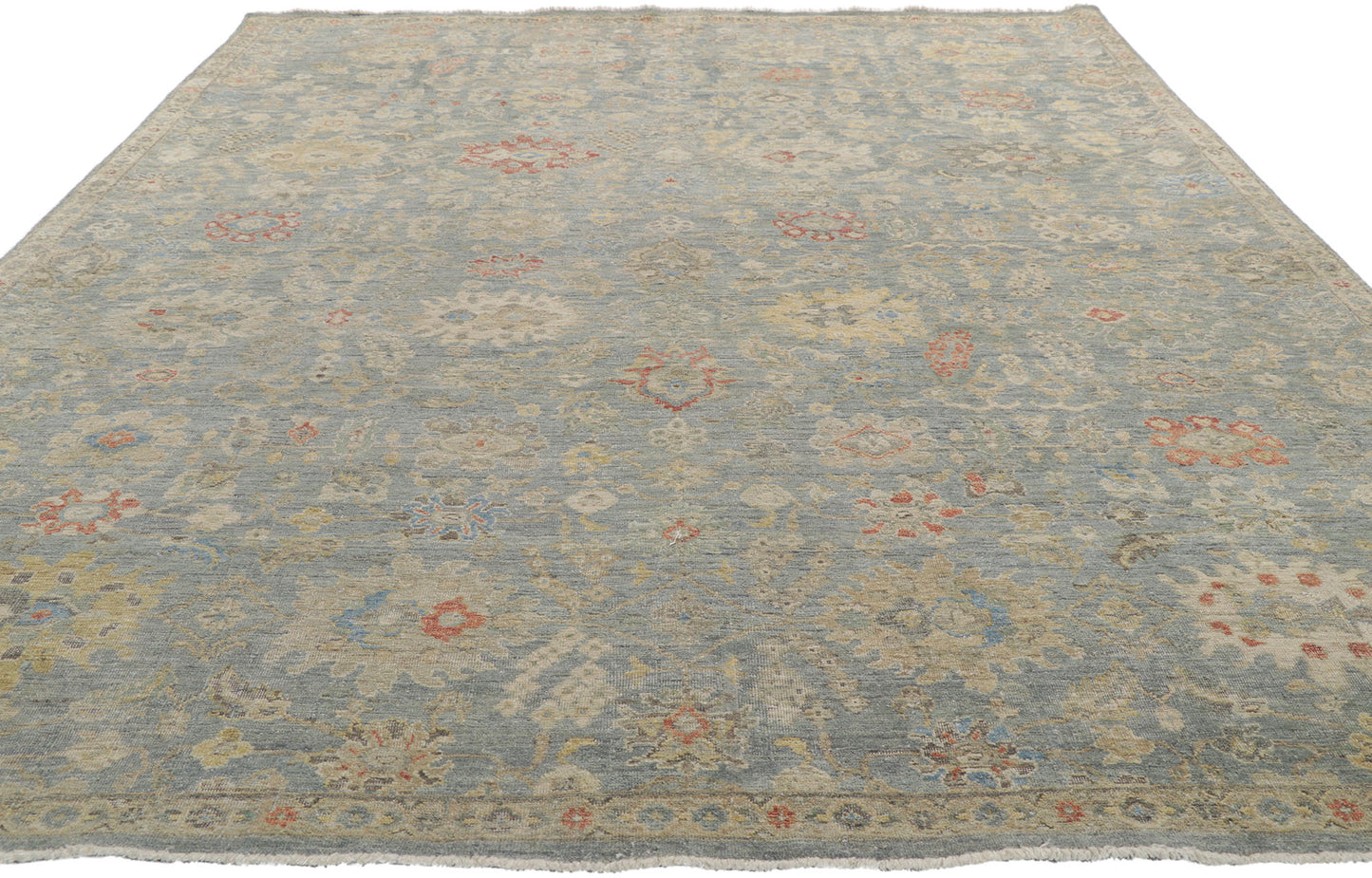 8 x 10 Vintage-Inspired Oushak Rug 30721