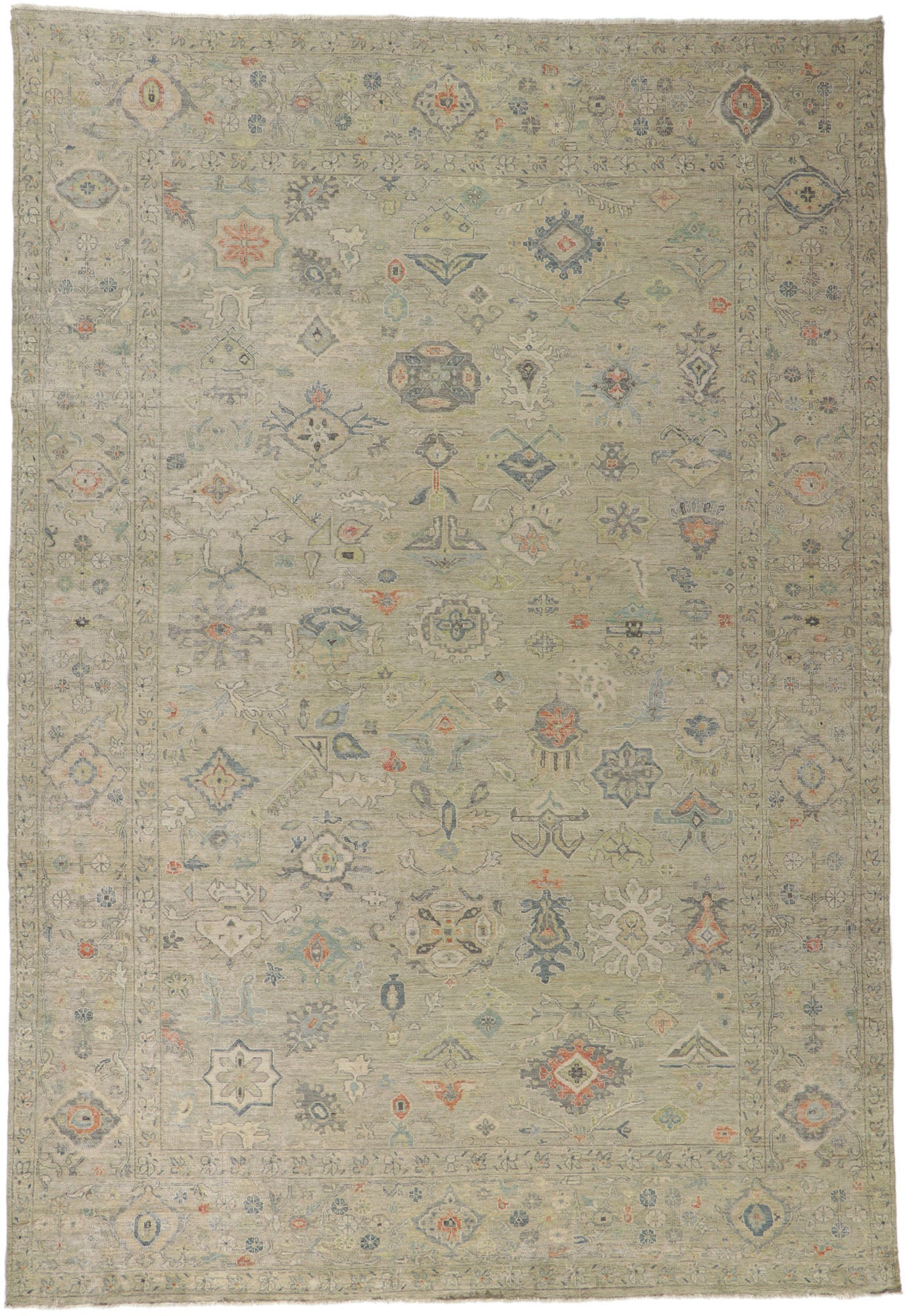 10 x 14 Contemporary Oushak Rug 30722