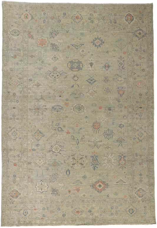 10 x 14 Contemporary Oushak Rug 30722