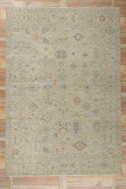 10 x 14 Contemporary Oushak Rug 30722