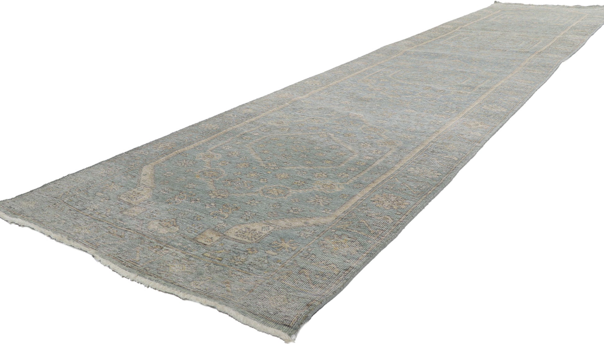 3 x 14 Vintage-Inspired Oushak Rug 30723