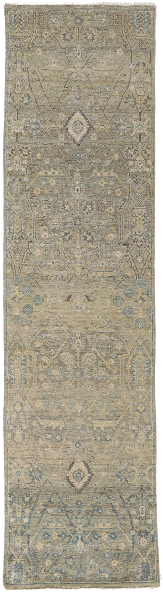 3 x 10 Contemporary Oushak Runner 30724