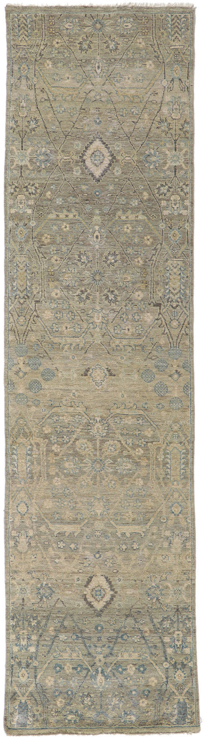 3 x 10 Contemporary Oushak Runner 30724