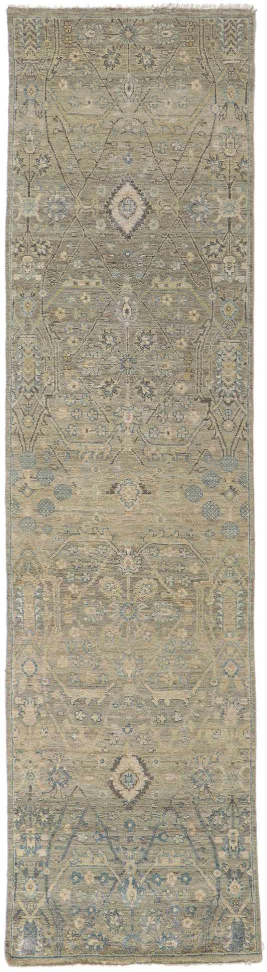 3 x 10 Contemporary Oushak Runner 30724