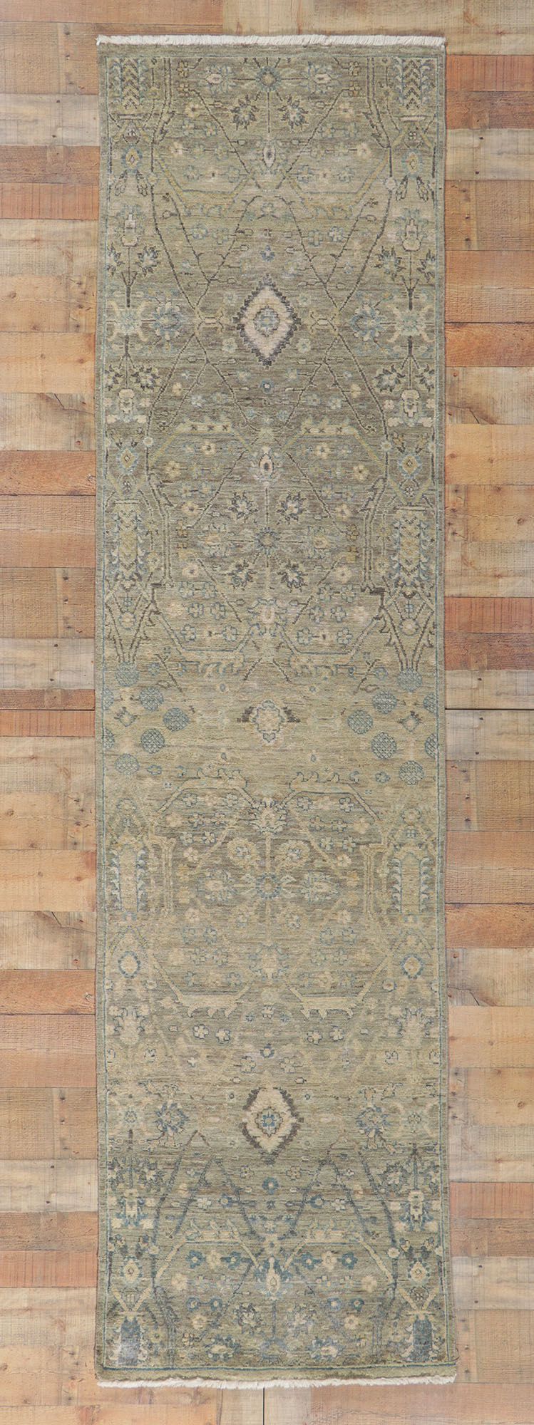 3 x 10 Contemporary Oushak Runner 30724