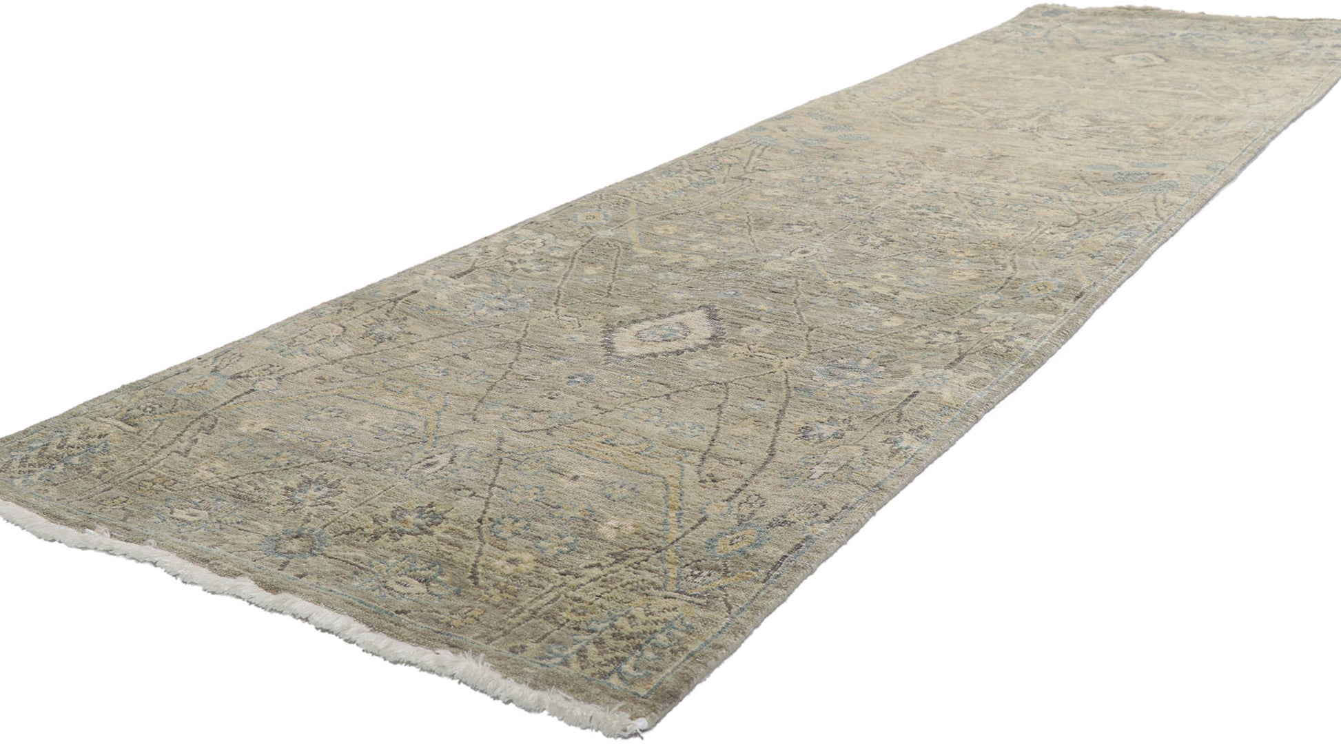 3 x 10 Contemporary Oushak Runner 30724