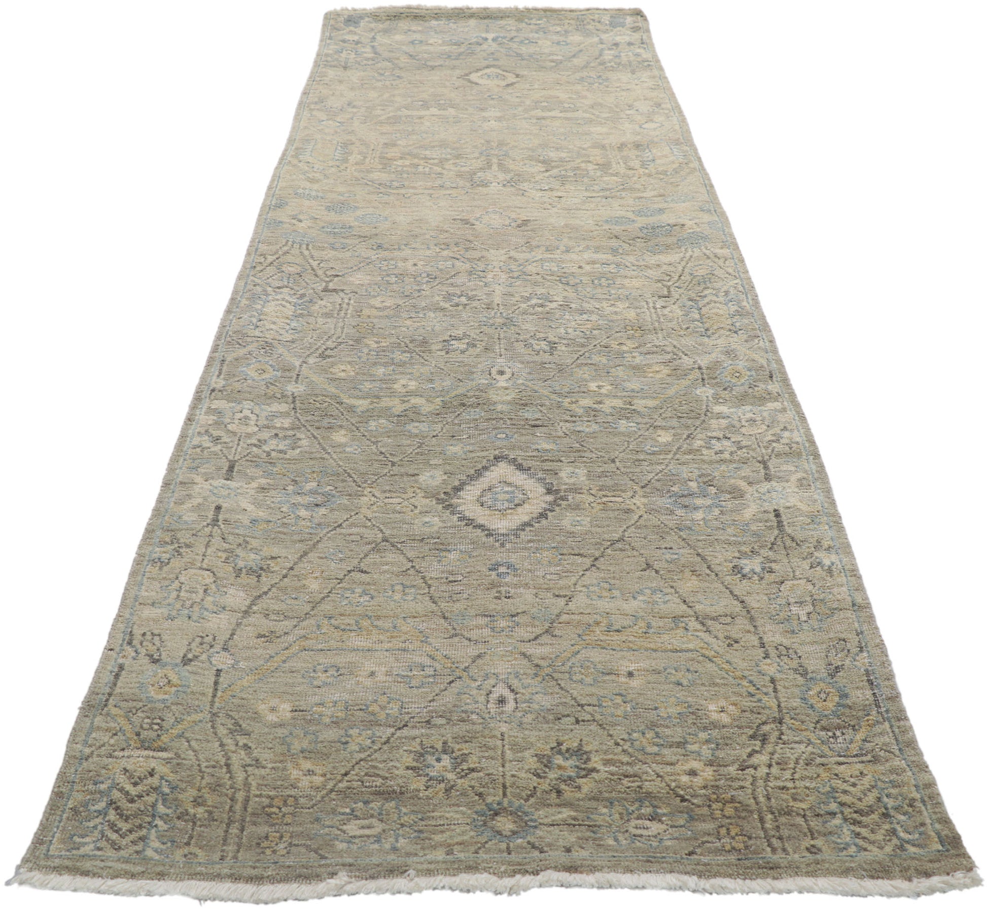 3 x 10 Contemporary Oushak Runner 30724