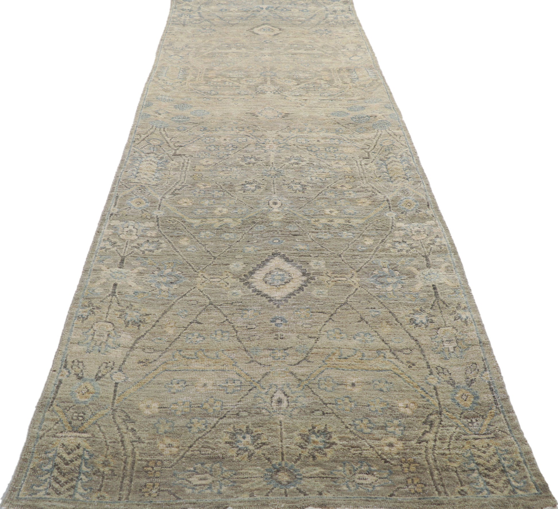 3 x 10 Contemporary Oushak Runner 30724
