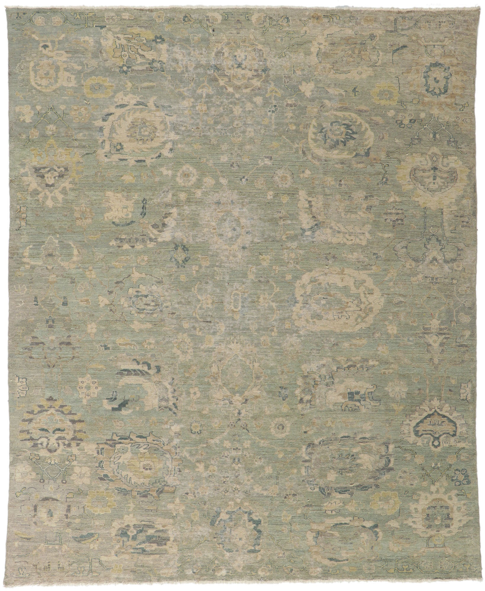 8 x 10 Vintage-Inspired Oushak Rug 30725