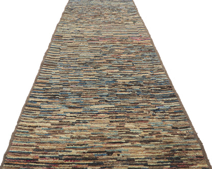 3 x 10 Earth-Tone Moroccan Runner 80756