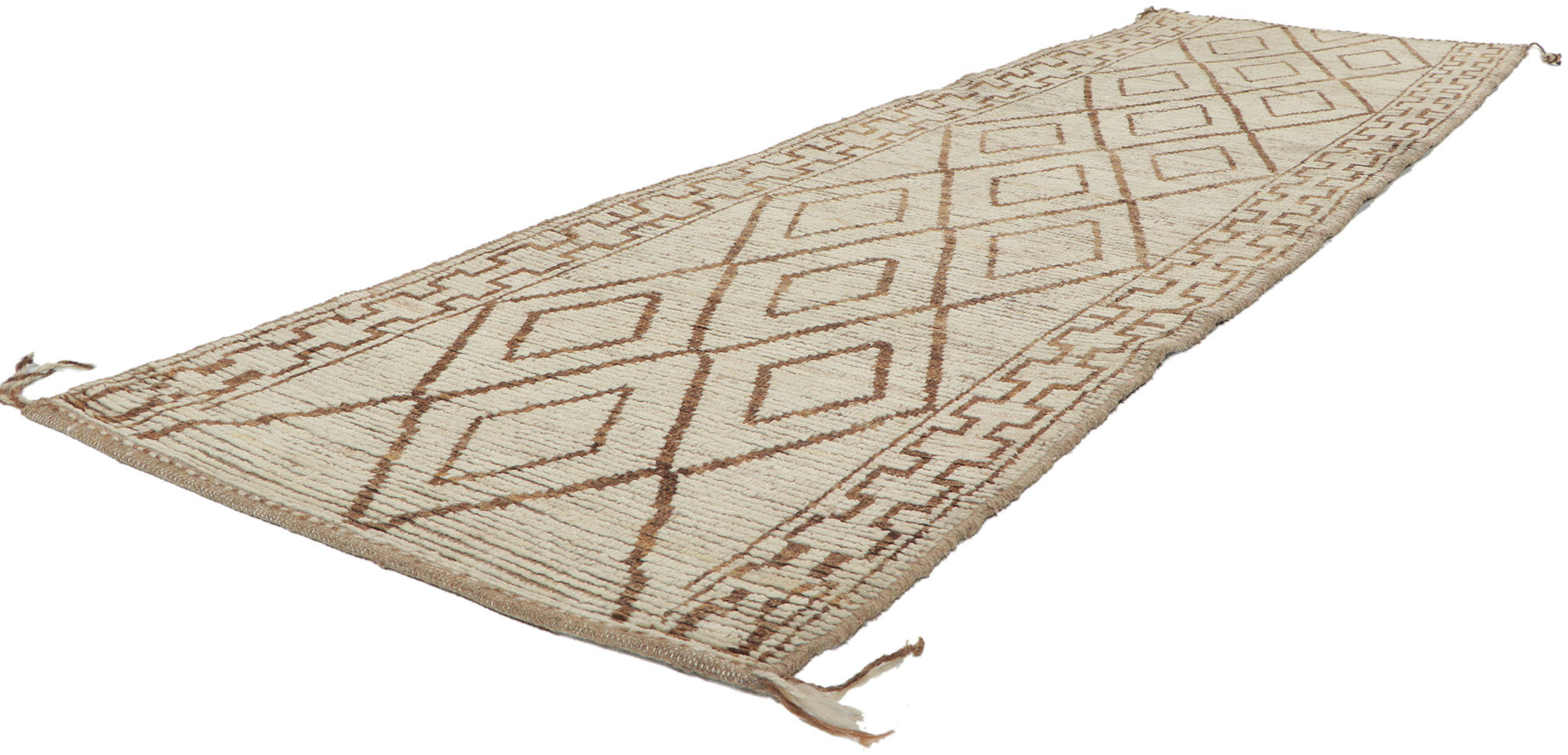 3 x 10 Earth-Tone Moroccan Runner 80768