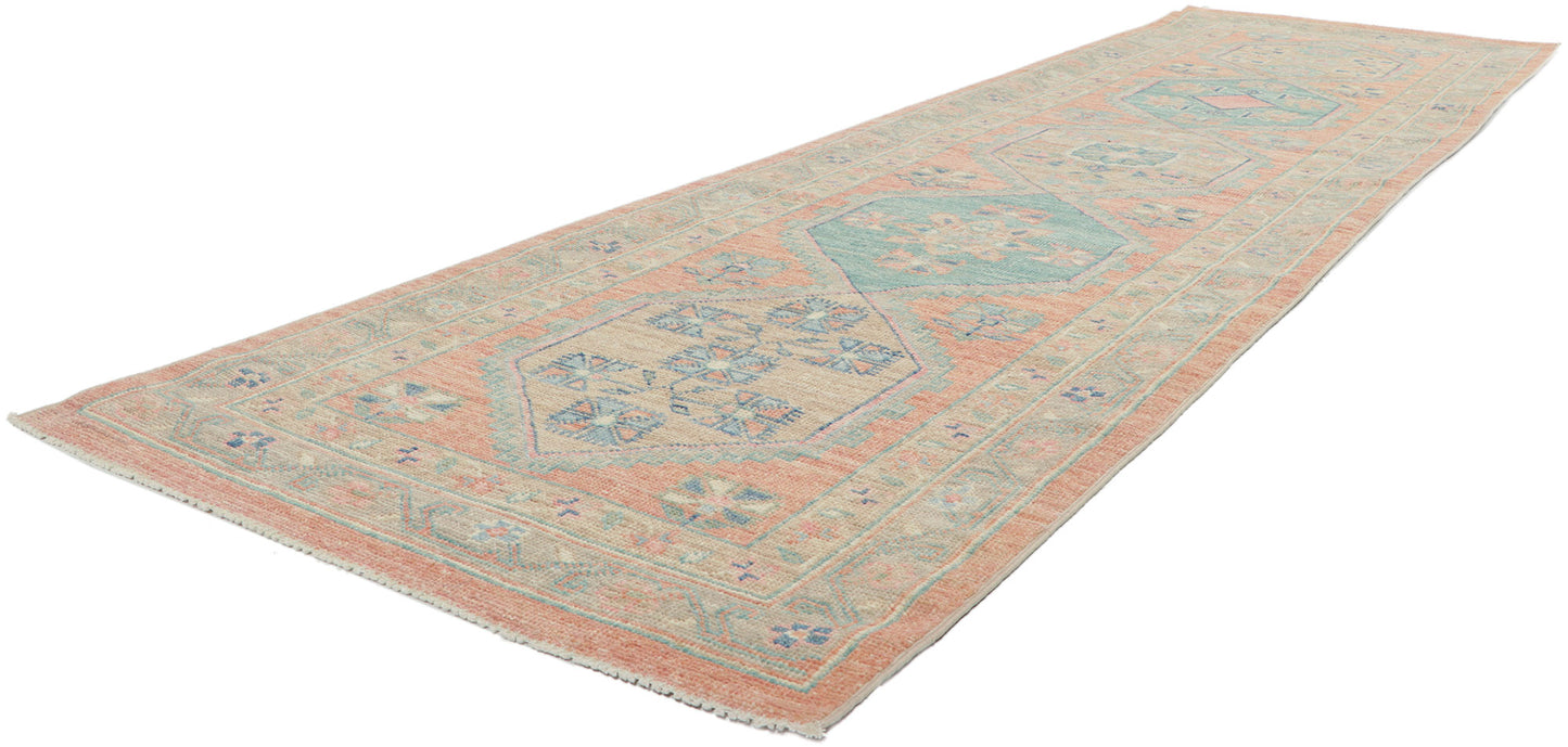3 x 10 Colorful Oushak Runner 80832