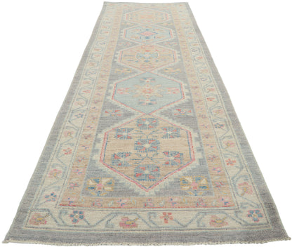 3 x 10 Colorful Oushak Runner 80833