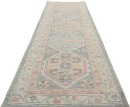 3 x 10 Colorful Oushak Runner 80833