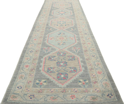 3 x 10 Colorful Oushak Runner 80835