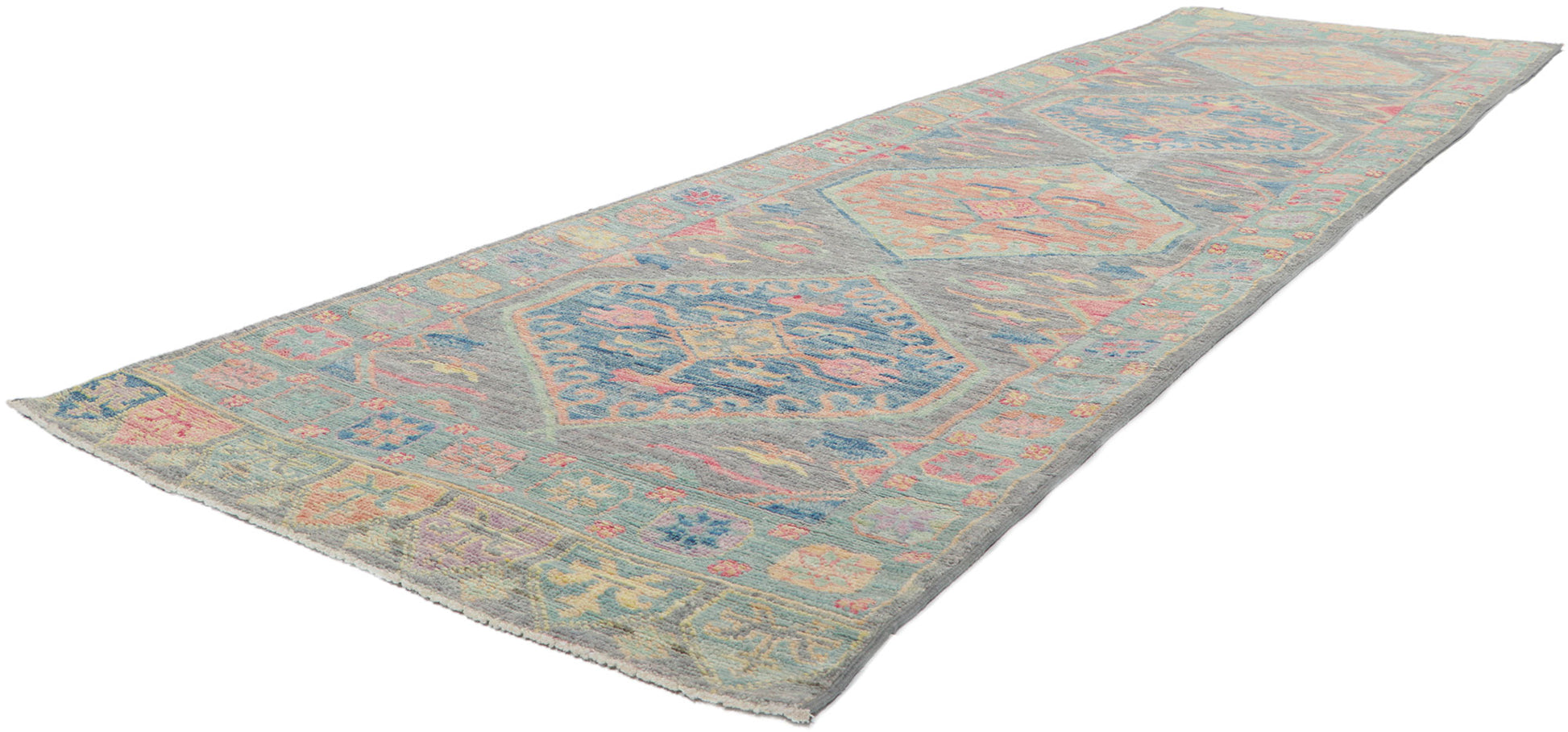 3 x 10 Contemporary Oushak Runner 80838