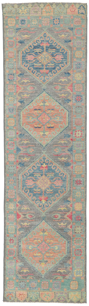 3 x 10 Contemporary Oushak Runner 80838